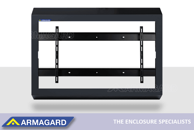 Mild steel ligature resistant TV enclosure by Armagard