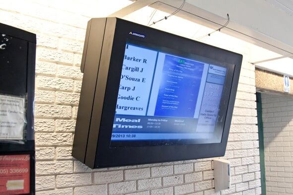 digital signage system south tynecastle college