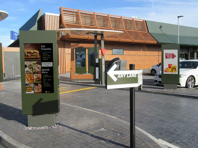 Drive thru lane design