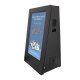 View the battery-powered digital signage left view with screen