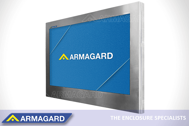 316 stainless-steel washdown food production software TV from Armagard