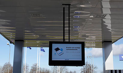 volvo digital signage installed