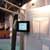LCD advertising display in use at a trade show