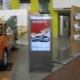 LCD digital signage in use at a auto showroom