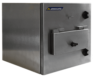 Stainless-steel clean room printer cabinet from Armagard