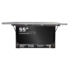 Open front view of the stainless-steel food processing digital screen enclosure with Hisense 55E6NT