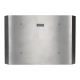 Rear view of stainless-steel food processing TV enclosure