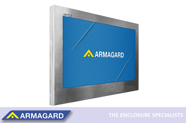 Armagard’s NEMA 4 food manufacturing digital display enclosure.