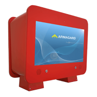 A dual-sided Gas Pump Digital Signage display from Armagard