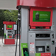 Dual-sided gas pump digital signage from Armagard
