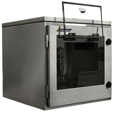 Hygienic printer enclosure for washdown and sterile locations