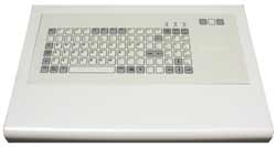 Powder coated keyboard with integrated touch-pad mouse [PKBE-TP product image]
