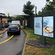 A 55 inch Dual Totem for Samsung OH Outdoor Digital Menu Boards for McDonalds Drive-Thru