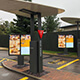 Two 55 inch Dual Totems for Samsung OH Outdoor Digital Menu Boards for McDonalds Order Points