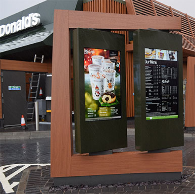 Outdoor Digital menu boards