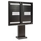 Right facing dual QSR multi screen drive thru totem for Samsung OH screen series