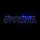 rugged keyboard keys lit up with Blue keys