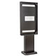 Armagard's floor standing single Samsung OH46F and OH55F mount facing right