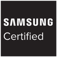 Samsung certified design icon for Armagard’s screen wall mount system