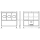 Samsung OH55F Totem Schematic view front on