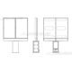 Samsung Outdoor Display, schematic view of dual unit from the front