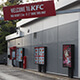 Multiple single 55" Samsung outdoor display totems for KFC drive-thru lane