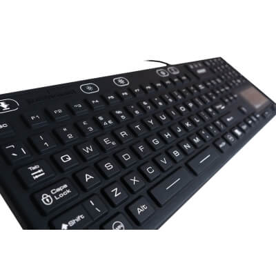 Moisture and dust-resistant sanitary washdown keyboard from Armagard