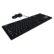 Side view of the sanitary washdown keyboard