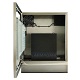 SENC-350 compact waterproof touch screen enclosure - view from front with door open