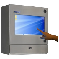 Armagard’s waterproof touch screen PC enclosure for hygienic manufacturing environments