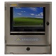 Stainless Steel PC Enclosure view of front with screen | SENC-800 [product image]