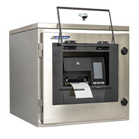 Stainless steel enclosure for printer protection | SPRI-400 [product image]