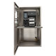 Zebra ZT411 inside stainless steel printer enclosure