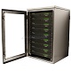 Waterproof Rack Mount Cabinet full to 18U capacity