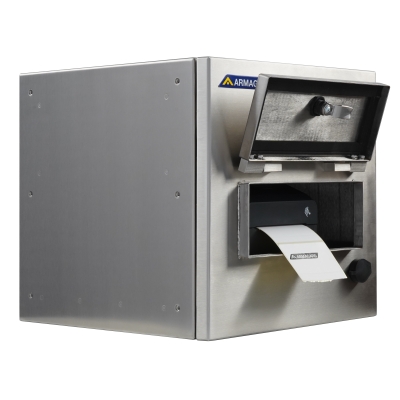 The SPRI-100C thermal desktop printer enclosure by Armagard Ltd