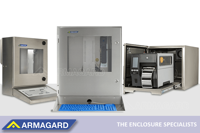NEMA 4X PC enclosures and NEMA 4X printer enclosure for a hygienic environment