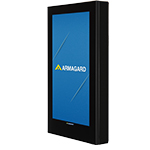 Portrait flat panel enclosure