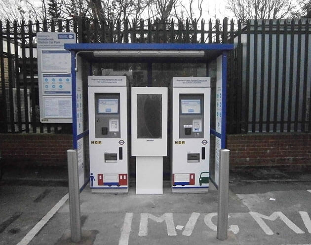 Car park digital signage can be used as part of a pay station