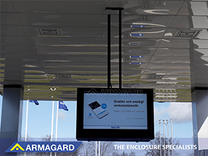 ceiling-mounted, Armagard digital signage