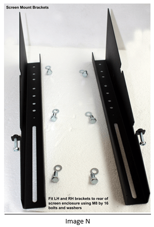 assembling an digital signage screen mount brackets