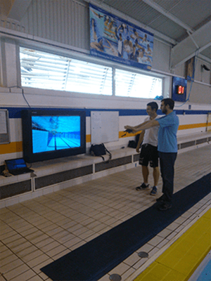 LCD enclosure, poolside
