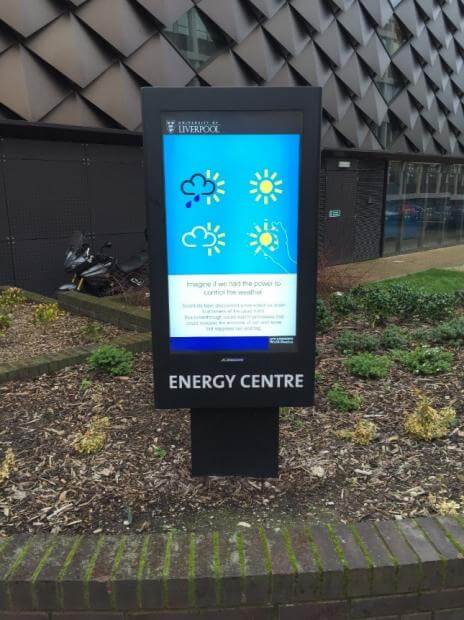 Armagard’s outdoor digital signage environmental enclosure for the University of Liverpool
